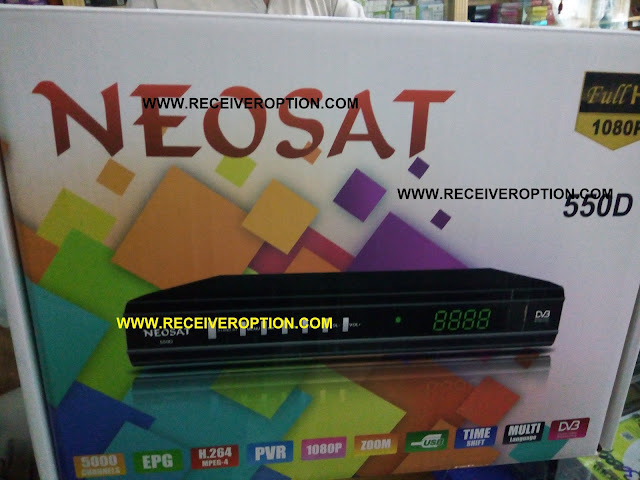 NEOSAT 550D HD RECEIVER CCCAM OPTION