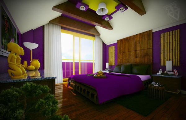 Ide Warna  Warna  Indah untuk Kamar  Tidur Rancangan Desain 