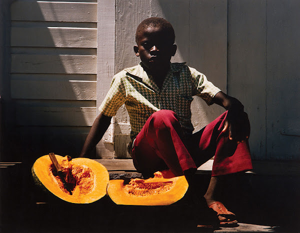 Niño vendiendo calabaza, 1985