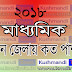 ২০১৮ মাধ্যমিকে পাশের হার , কোন জেলায় কত পাশের দেখে নিন 