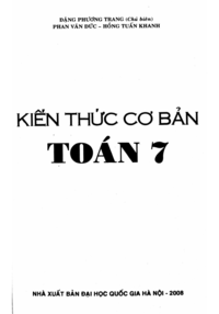 Kiến Thức Cơ Bản Toán 7 - Đặng Phương Trang