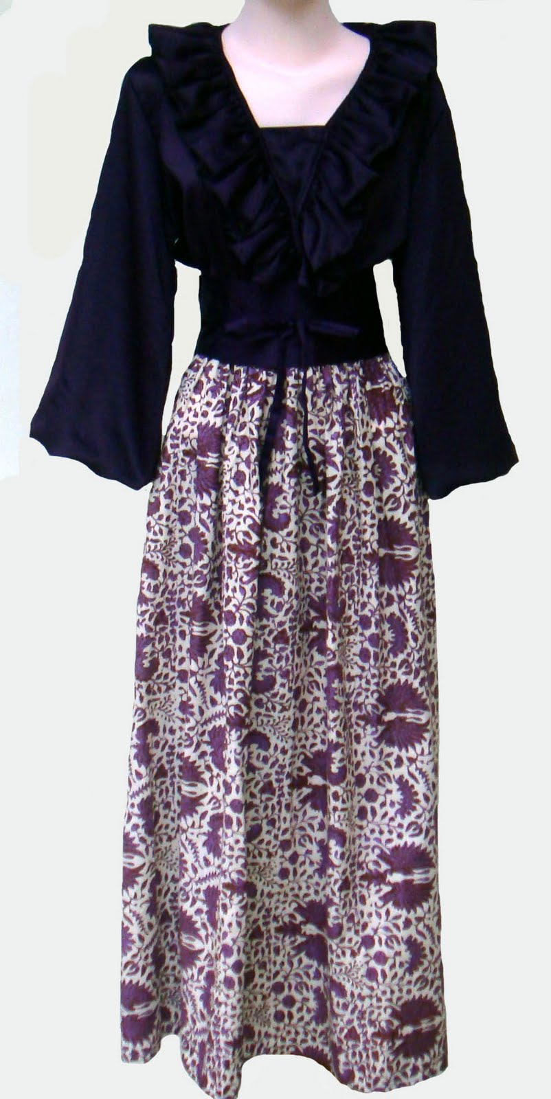 Busana Muslimah Ku Gamis  Batik Modern