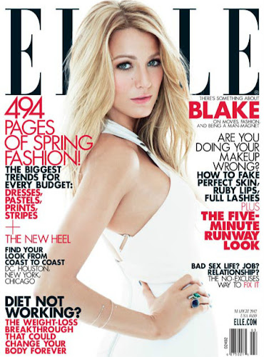 Blake Lively for ELLE Magazine US March 2012