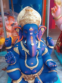 blue color ganesh ji image