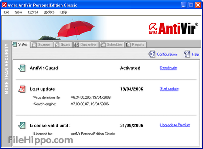 Free Download Avira AntiVirus Personal 13.0.0.2693 Update Terbaru