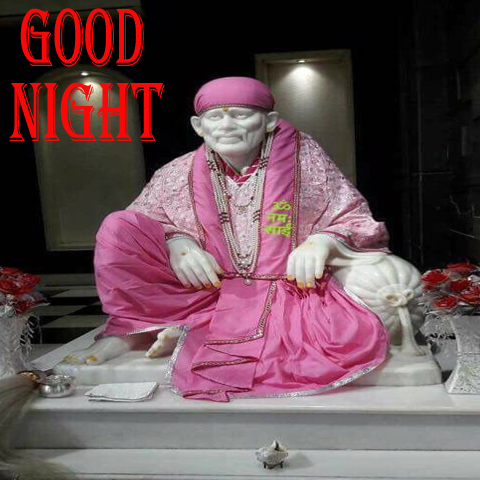 Sai Baba Good Night Image
