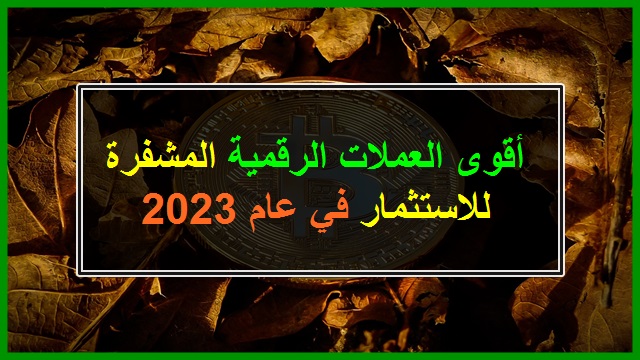 أقوى العملات الرقمية المشفرة للاستثمار في عام 2023