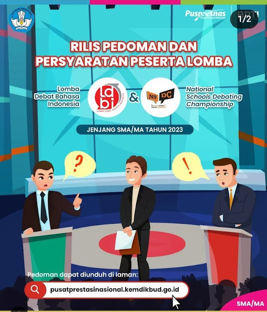 Lomba debat Bahasa Indonesia jenjang SMA SMA sederajat tahun 2023