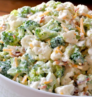 Easy Broccoli Salad with Bacon - Keto and Low Carb , Easy broccoli salad, Riced cauliflower recipes keto, Antipasta salad, Keto antipasto salad, Cheesy riced cauliflower, Healthy side dishes, Keto dinner recipes, Keto snacks, Low carb recipes, Easy broccoli salad, Keto lunch, Riced cauliflower recipes keto. #keto #lowcarb #vegan #salad #broccolisalad #easyrecipes