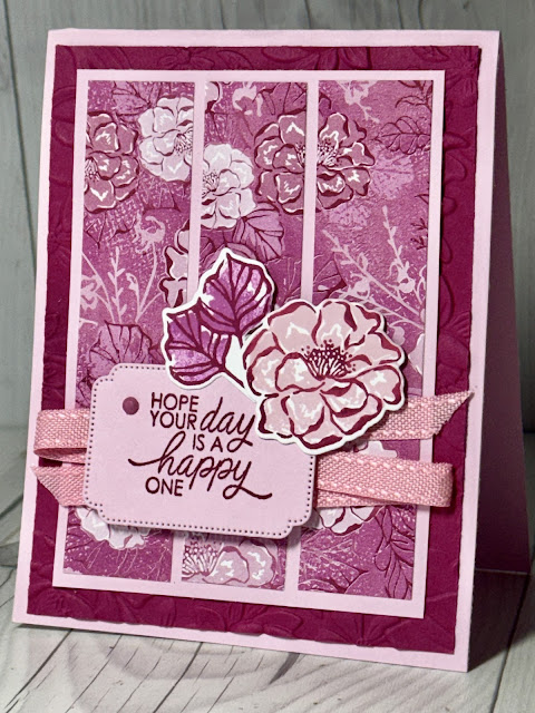 Floral greeting card using two of the stamps sets from Stampin' Up! Unbounded Beauty Suite Collection