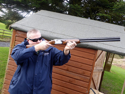 Paul enjoying some Clay Pigeon shooting.