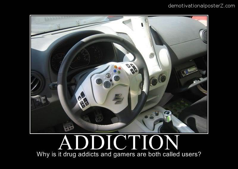 GAMING ADDICTION - motivational poster