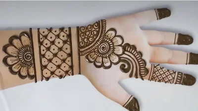 (10) Simple Mehndi Designs Front Hand