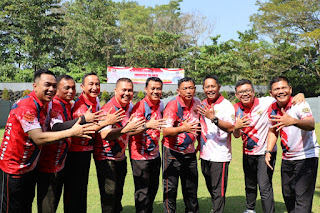 Menyambut HUT Bhayangkara ke-77, TNI-Polri Tingkatkan Sinergitas Melalui Olahraga Bersama