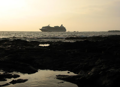 Light Reflected in Tide Pools, Kona Coast, Hawaii