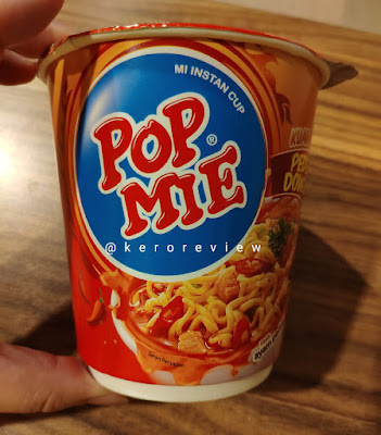 รีวิว ป๊อปหมี่ บะหมี่กึ่งสำเร็จรูปชนิดถ้วย รสไก่เผ็ด (CR) Review Instant Cup Noodles Rasa Ayam Pedas (Spicy Chicken) Flavor, Pop Mie Brand.