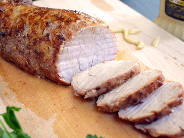 sliced Soy Dijon Pork Tenderloin