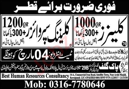 Pak Gulf Tec Ni Test & Training Center Labor Jobs In Qatar 2024