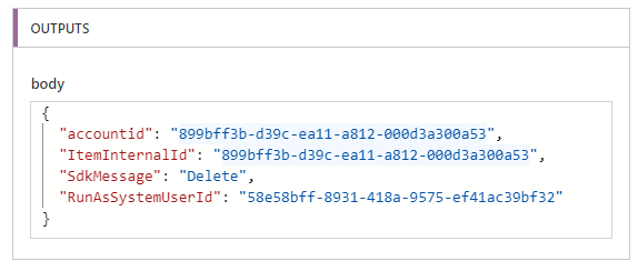 CDS Delete Output