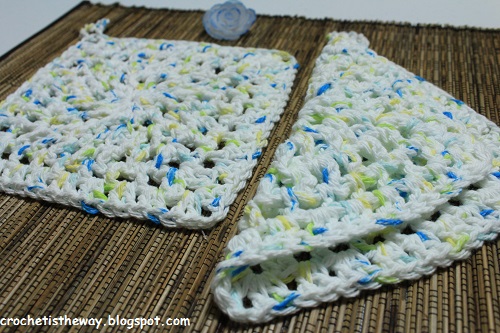 chart, cotton, crochet, diagram, dishcloth, double crochet cross stitch, free pattern, giveaway, granny square, Granny-Spiration Challenge 2017, in the round, linkup, square, washcloth