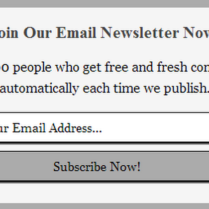 Stylish Email Subscription Box Widget for Blogger