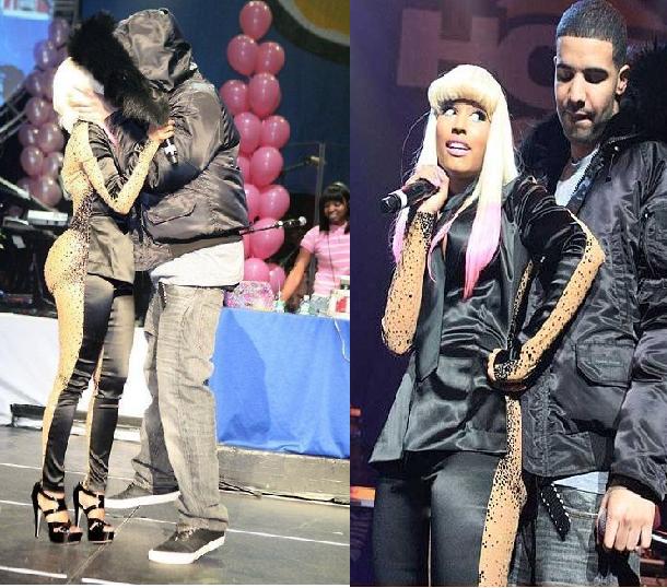 he's now kissing Nicki Minaj, He said Live on stage.. with a kiss btw.