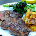 Cheater’s Steak and Chips with Garlic Broccoli