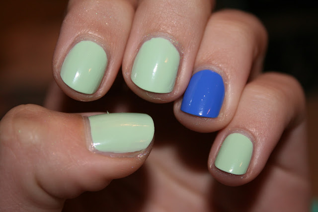 Mint sorbet & pacific blue Sally hansen xtreme wear swatches