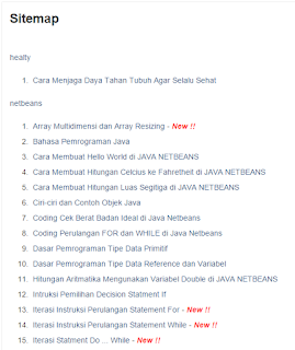 cara membuat sitemap