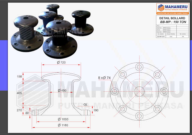 Bitt Bollard 150 Ton Denpasar - Bollard Bitt Bali