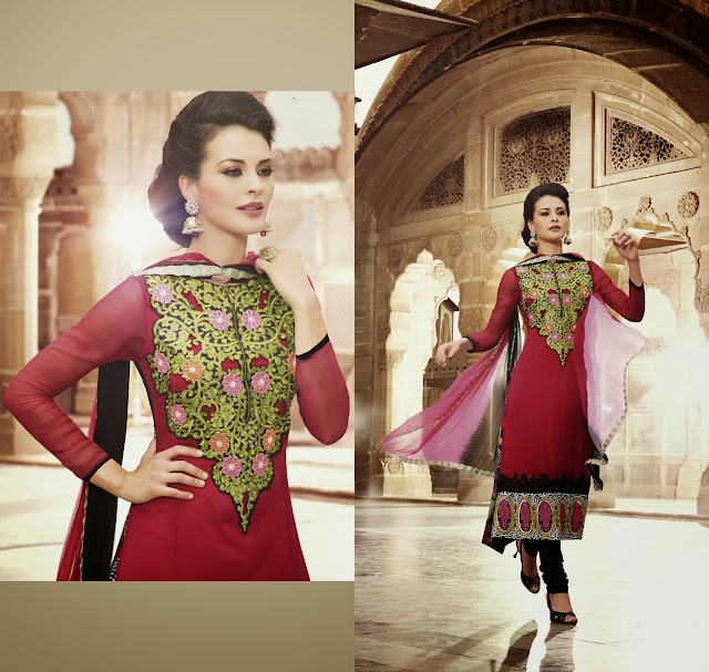 Pakistani Designers Churidar Salwar Kameez