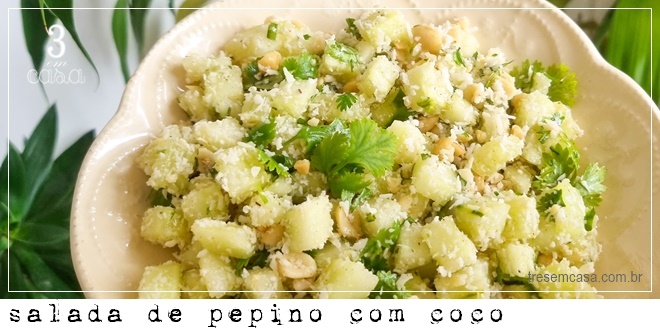 salada de pepino simples