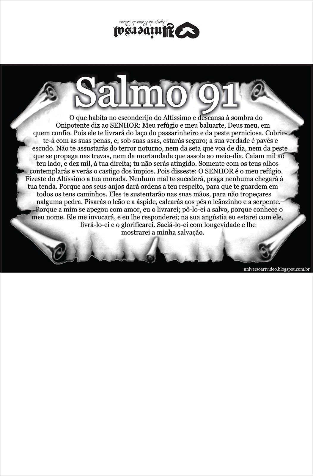 Frases FJU-PA: ENVELOPE SALMO 91