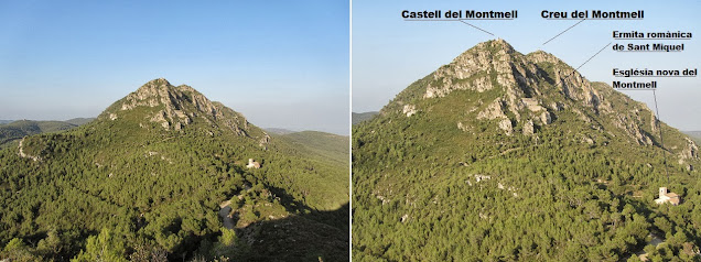 TOT TRAVESSANT LA SERRA DEL MONTMELL (De Mas d'en Bosc al Coll d'Arca), Puig del Castell i Puig de la Creu a la Serra del Montmell