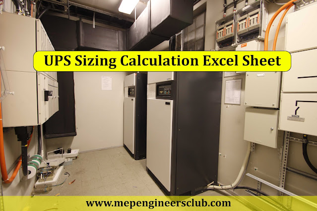 UPS Sizing Calculation Sheet