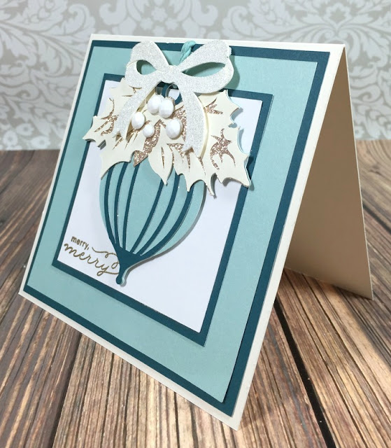 Cricut Merry Ornament card