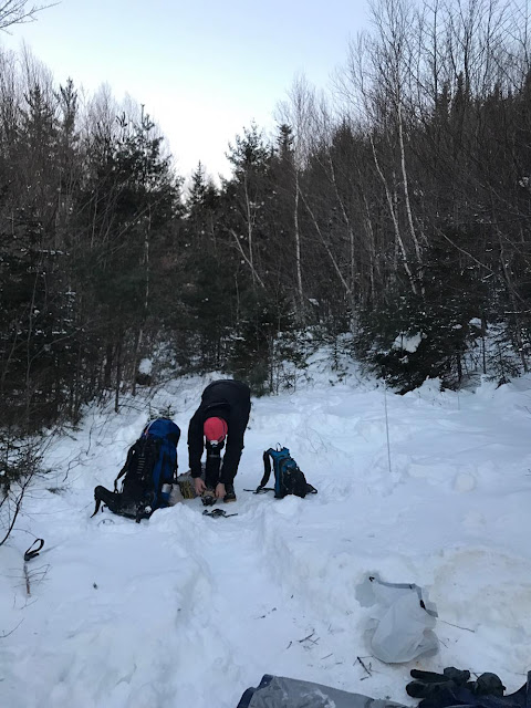 A mid December attempt to bushwhack to a back-country crag known as The Captain, deeply nestled between South Hancock, Mount Carrigain, and Sawyer River.
