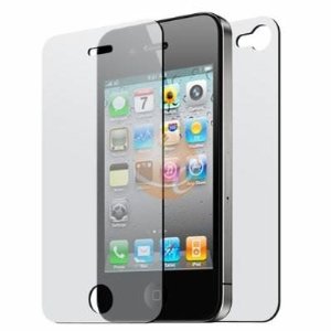 Front and Back Reusable Screen Protector for Apple iPhone 4