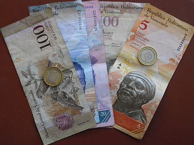 Venezuela: South America's North Korea.A selection of notes & coins of Venezuela's unfathomable currency — the Bolivar Fuerte.