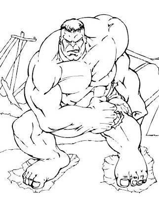 12 free printable the hulk coloring pages