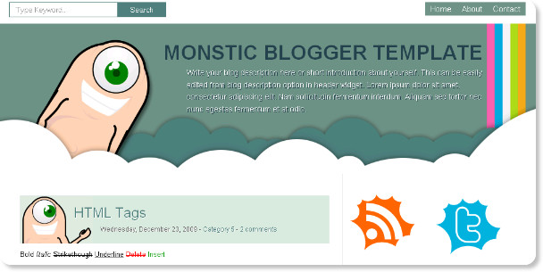Monastic Odd Blogspot Template