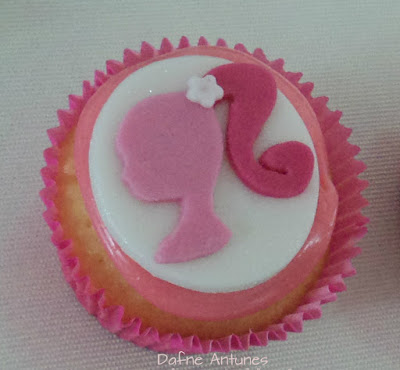 cupcake perfil da Barbie