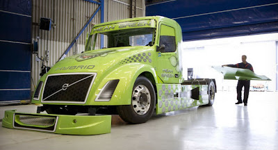 Volvo will improve the speed record for hybrid truck