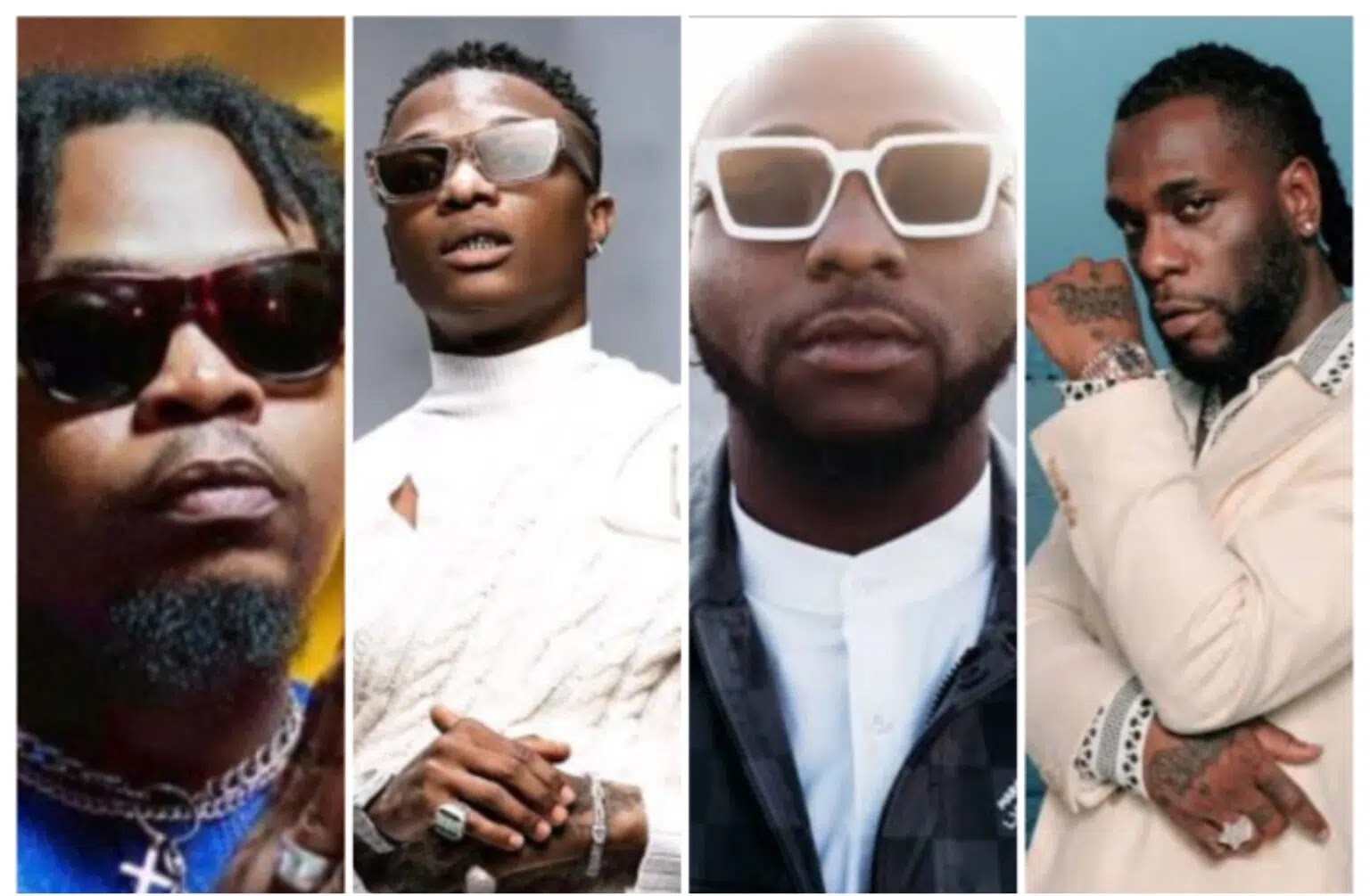 Headies Award 2022 : Davido, Wizkid, Burna Boy and Olamide battle for the ‘Best Male Artiste’ Award; full list