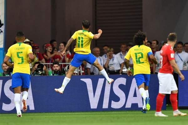 Brasil empató 1 a 1 con Suiza en su debut mundialista