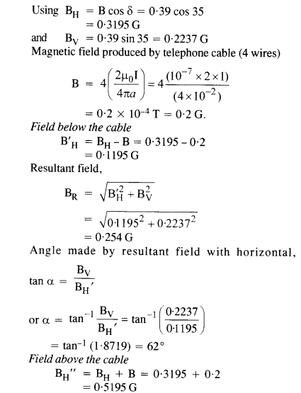 Solutions Class 12 Physics Chapter-5 (Magnetism and Matter)