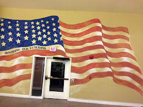 american flag mural, old glory mural, veterans wall mural, 