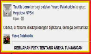 Kebijakan P2TK Dikdas Tentang Aneka Tunjangan