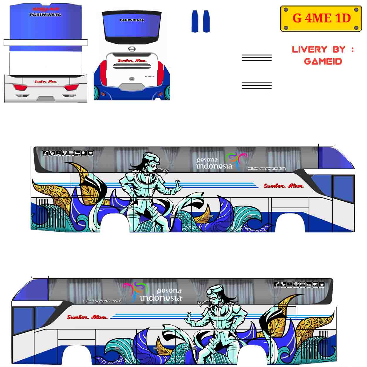 livery bussid srikandi sumber alam