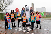 . to look out for people on foot and bike in the dark winter evenings, . (cults primary school aberdeen )